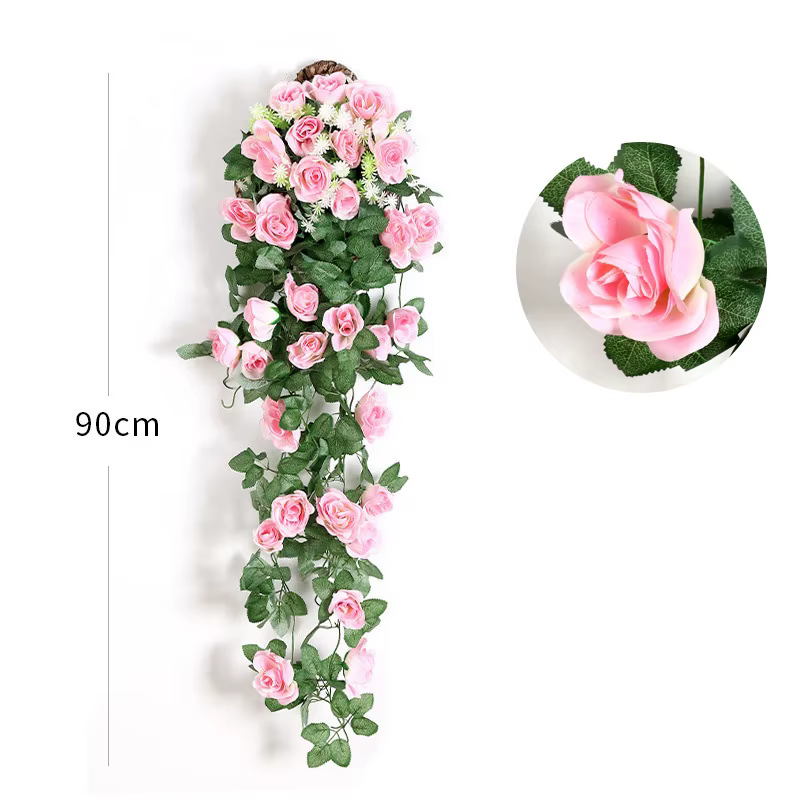 Fleur artificielle en rotin