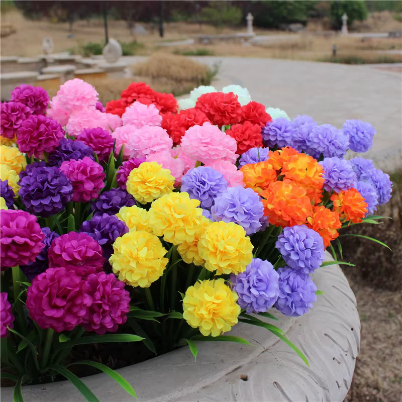 Fleurs d'hortensia artificielles en soie