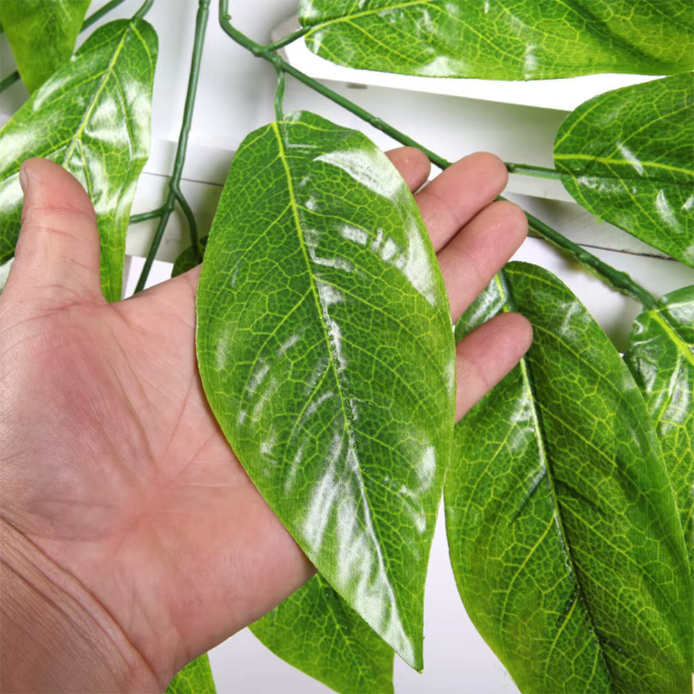 Feuilles de mangue en plastique pour centre commercial