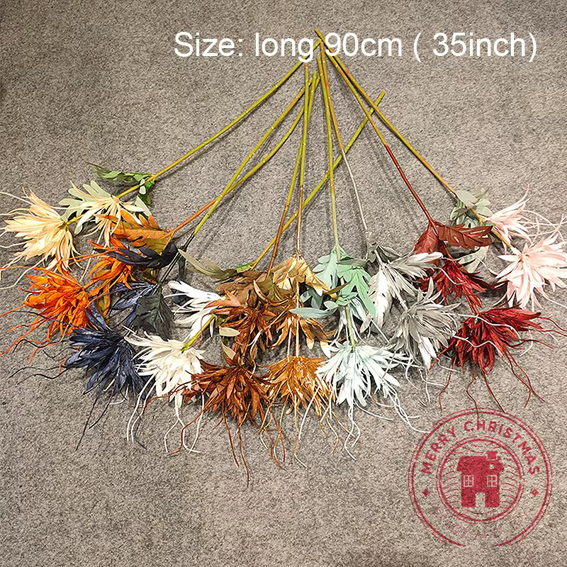 3 pièces de fleurs artificielles Epiphyllum longues de 35 pouces