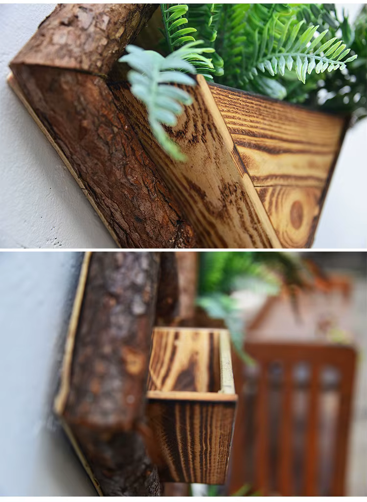 Pots de Fleurs Muraux en Bois, Conteneur Ornemental, user inière de Jardin