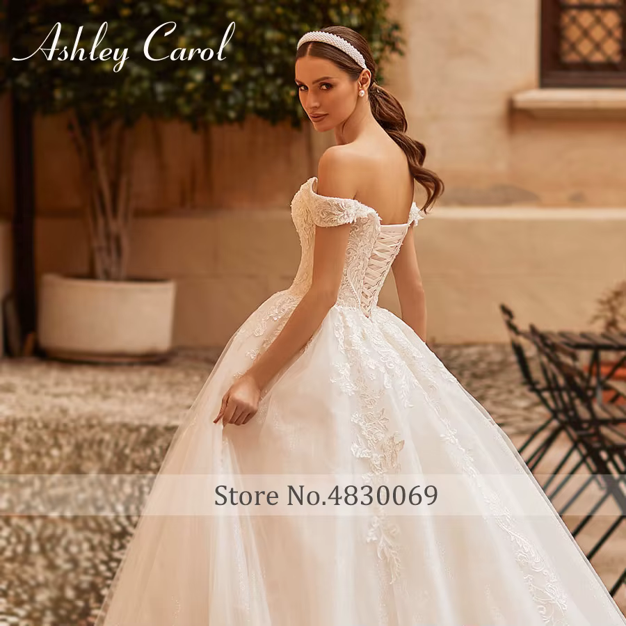 Ashley Carol princesse Robe De mariée pour mariée chérie perles broderie fée Robe De bal Robe De mariée rêveur Robe De mariée
