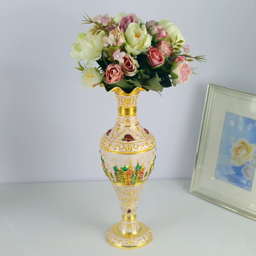 Vase en Métal pour Fleurs