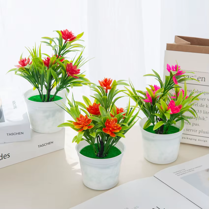 Bonsaï de Fleurs Artificielles pour Décoration de Maison