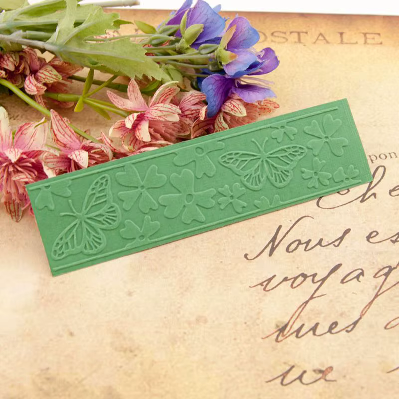 Pochoir de gaufrage papillon fleur, modèle de carte d'album, nouveau 77UD