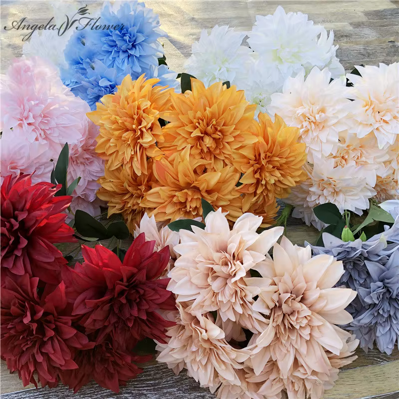 Bouquet artificiel européen de dahlia