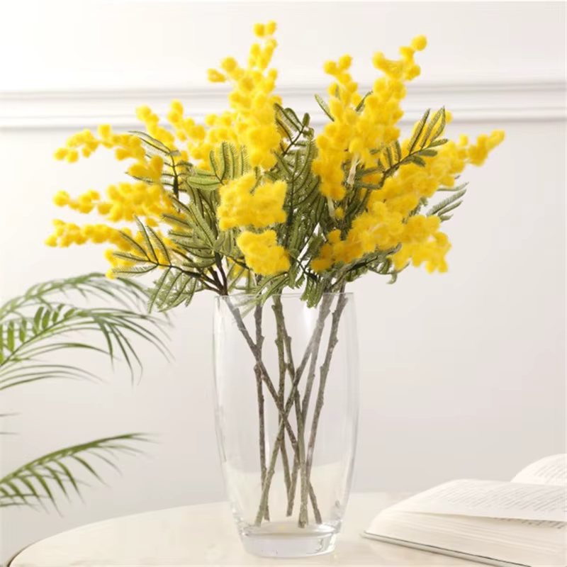 Fleurs artificielles en acacia