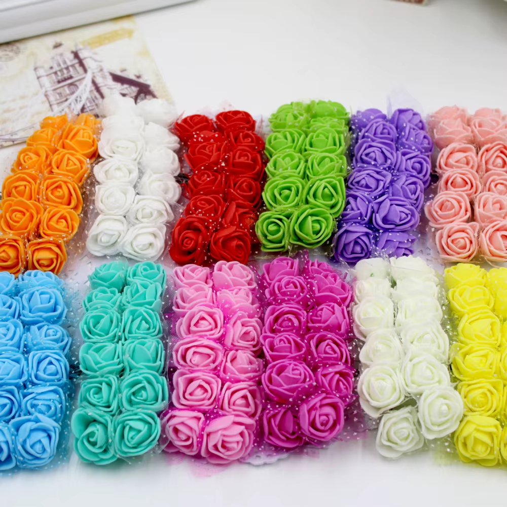 Bouquet de roses artificielles en mousse