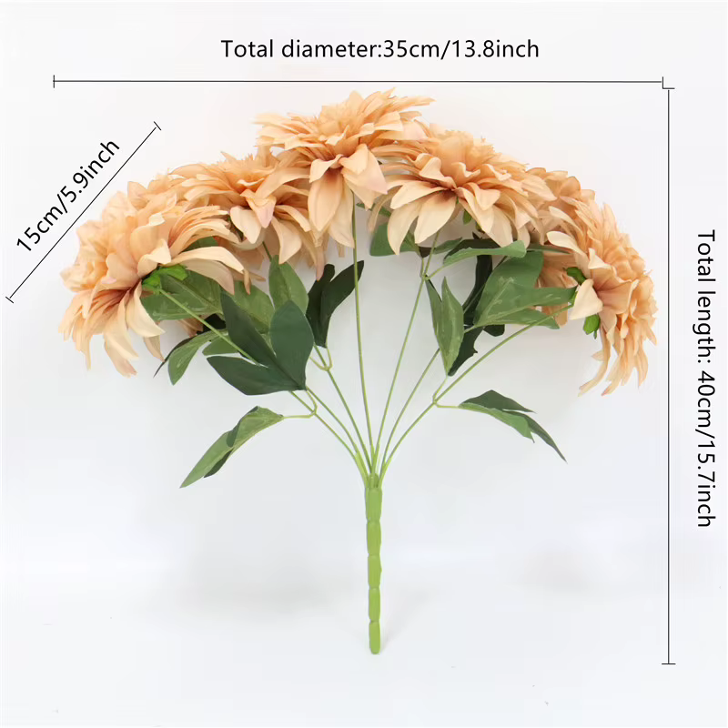 Bouquet artificiel européen de dahlia