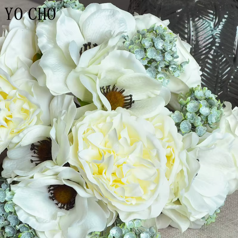 Bouquet de pivoines artificielles