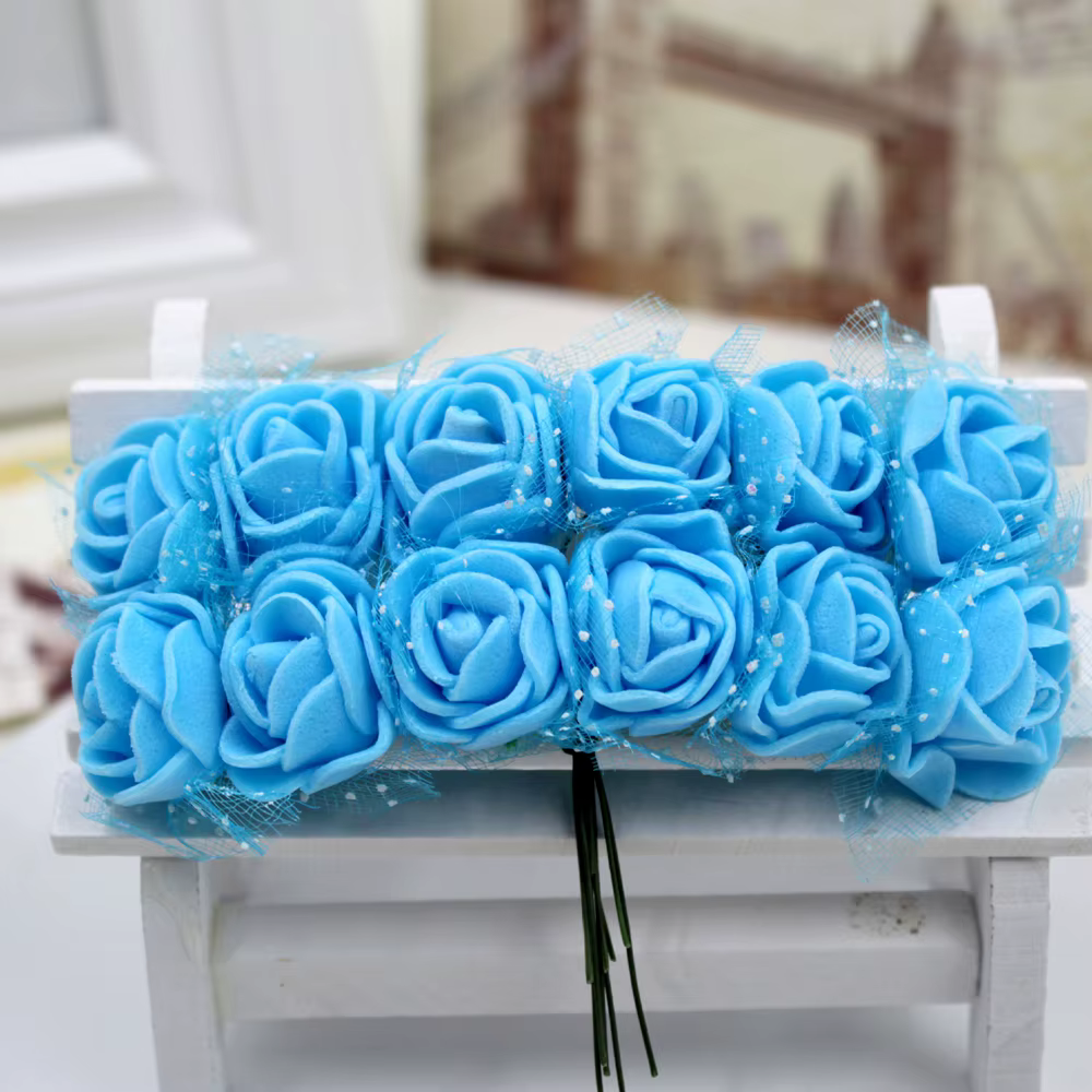 Bouquet de roses artificielles en mousse