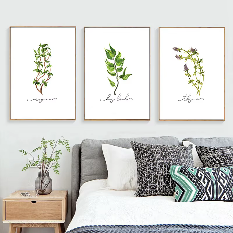 Affiches murales sur toile de Collection d'herbes