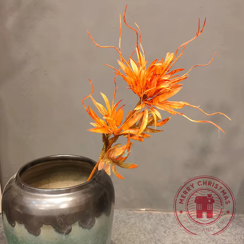 Arrangement floral simulé Epiphyllum blanc