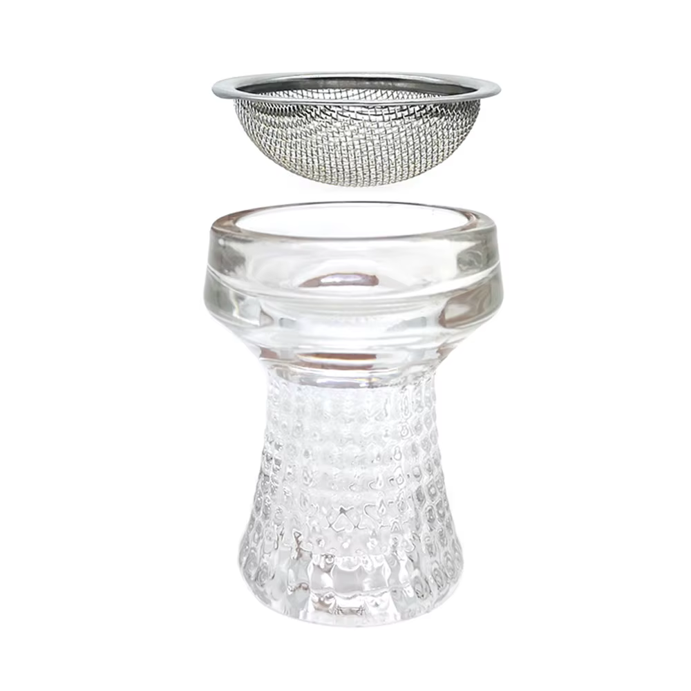 Bols à ovale guilé en verre transparent