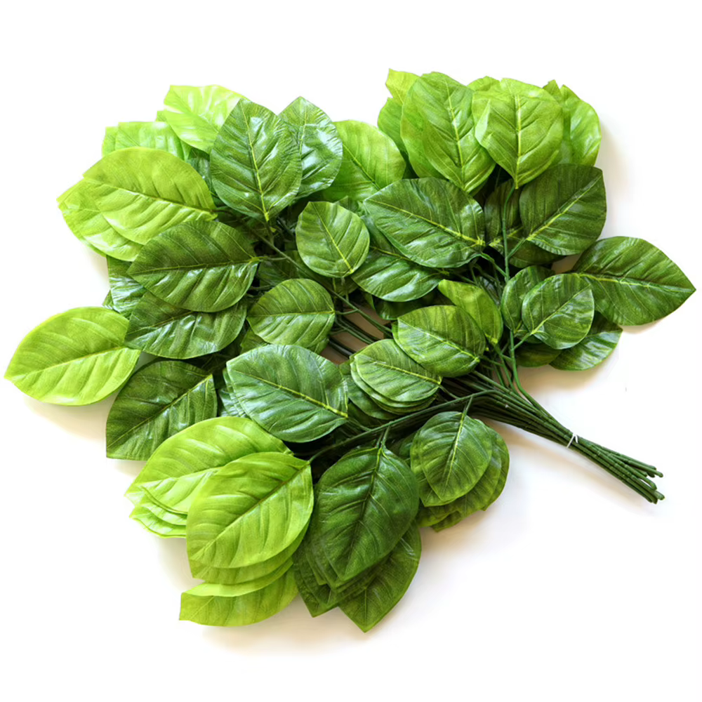 Feuilles de mangue en plastique pour centre commercial