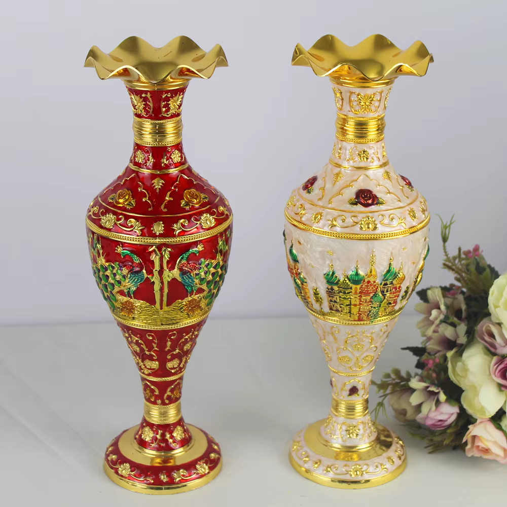 Vase en Métal pour Fleurs