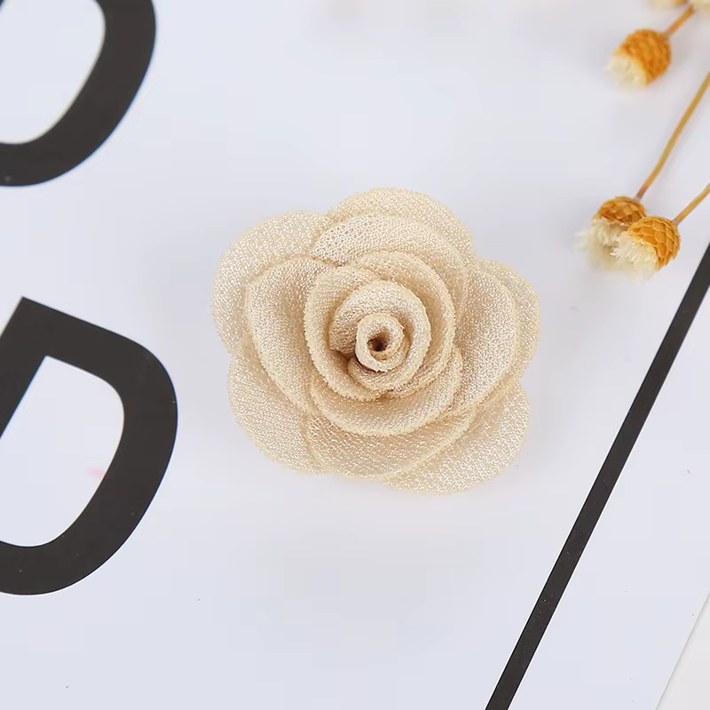 Fleur décorative camélia DIY sans Clip pour filles
