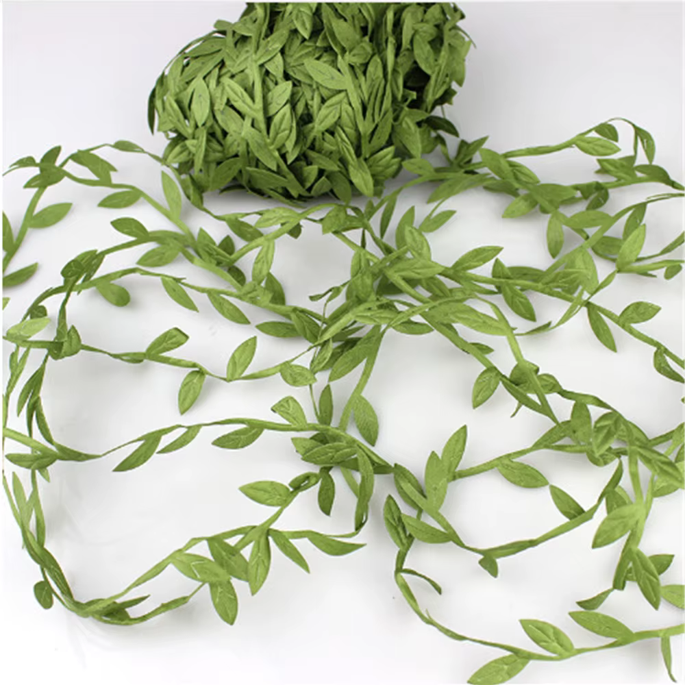 Feuilles de vigne vertes artificielles pour bricolage