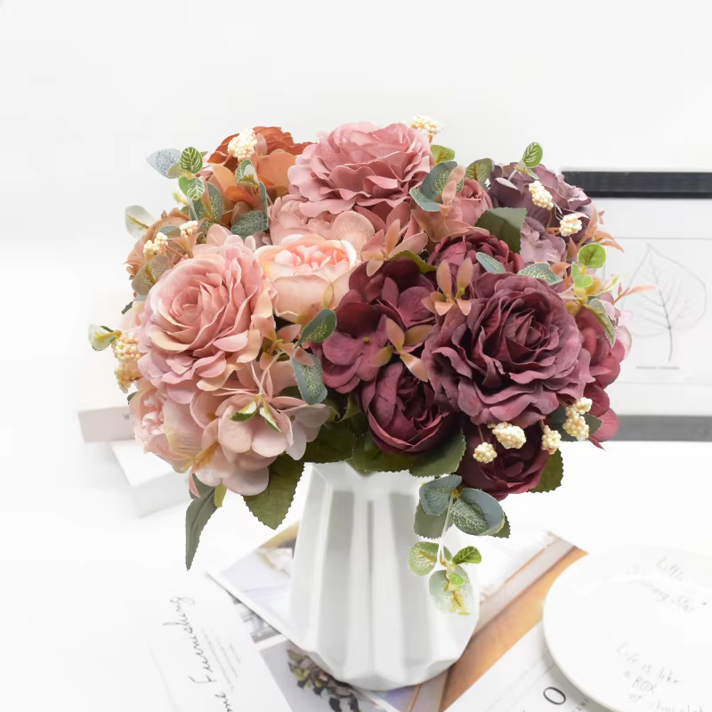 Fleurs artificielles, paquet unique