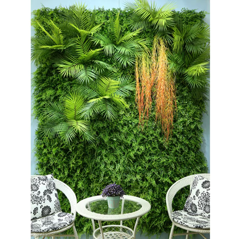 Mur de Plantes de Gazon Artificiel