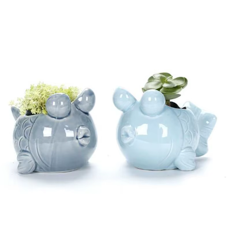 Pot de fleurs charnu mignon de style européen