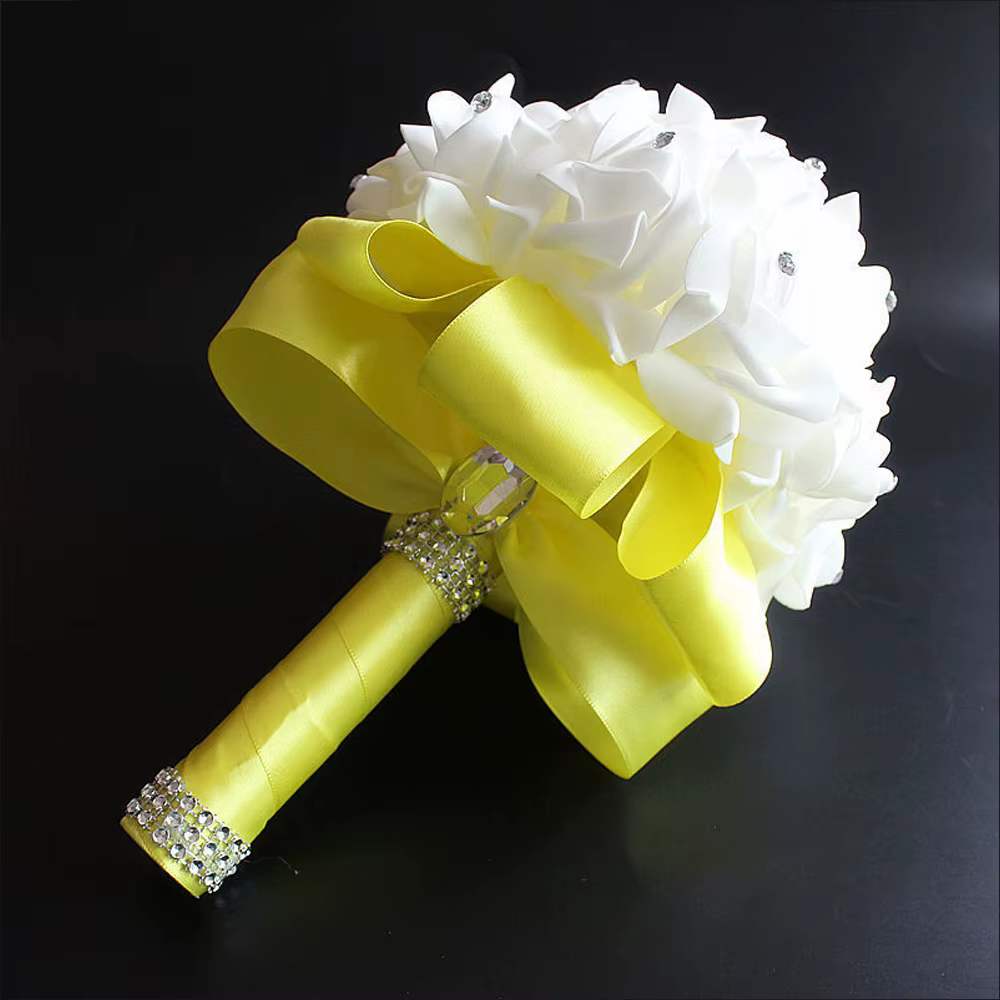Bouquet de Fleurs Artificielles pour Patients et Demoiselles d'Honneur, Accessoires de Mariage, 12 Couleurs