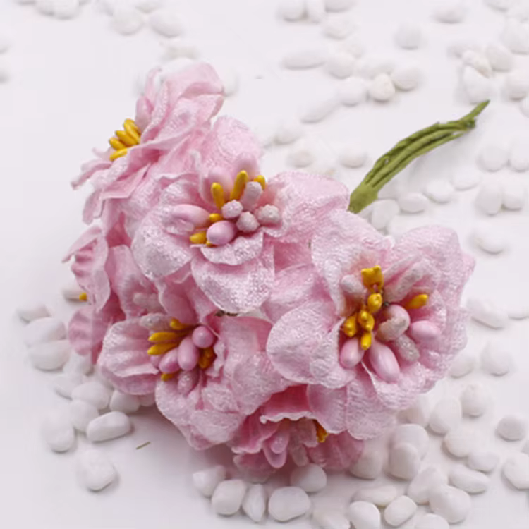 Fleurs décoratives artificielles en velours