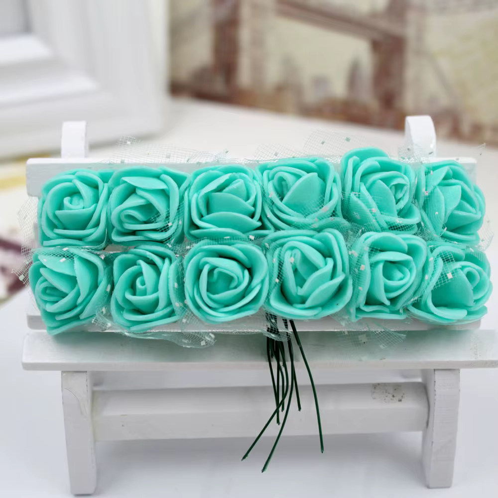Bouquet de roses artificielles en mousse