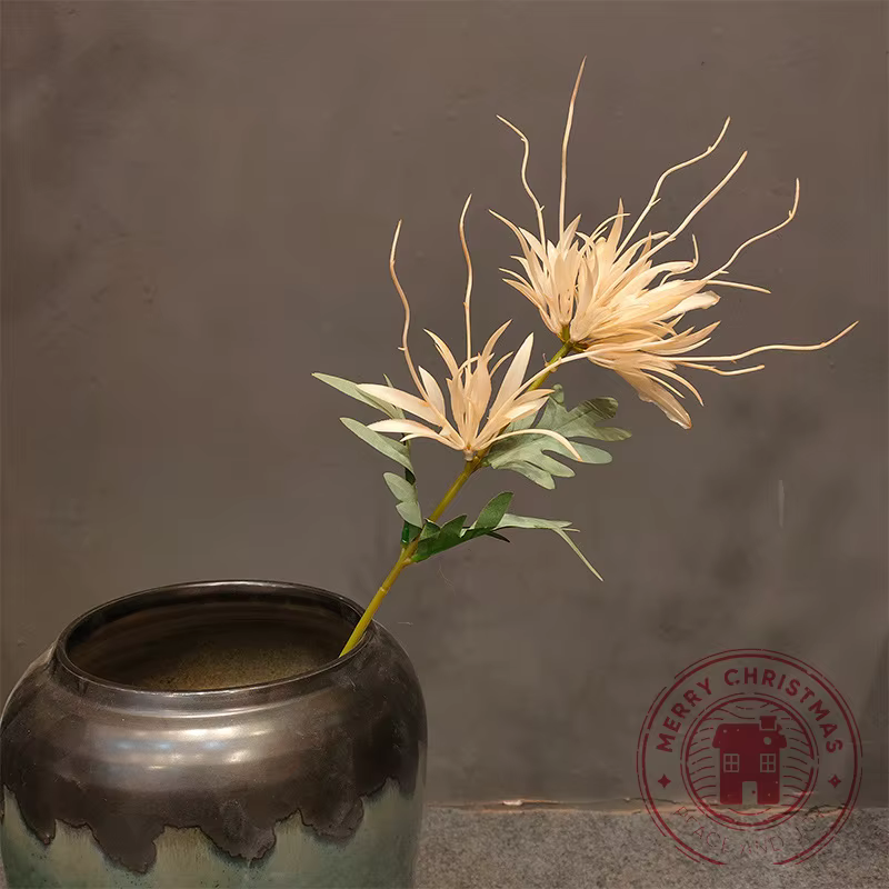 Arrangement floral simulé Epiphyllum blanc