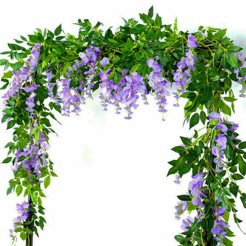 Guirlande de Glycine Artificielle pour Extérieur de Maison
