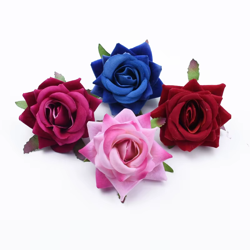 Fleurs artificielles en velours