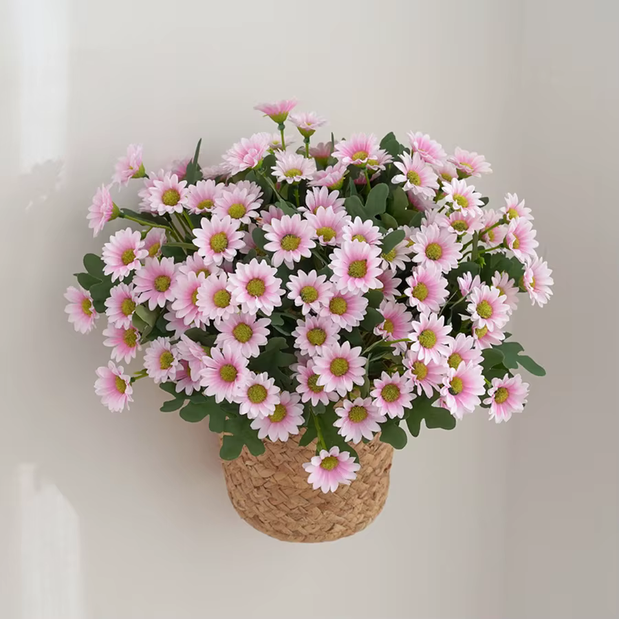 Automne belles fleurs artificielles soie marguerite bricolage maison jardin fête mariage décoration artisanat