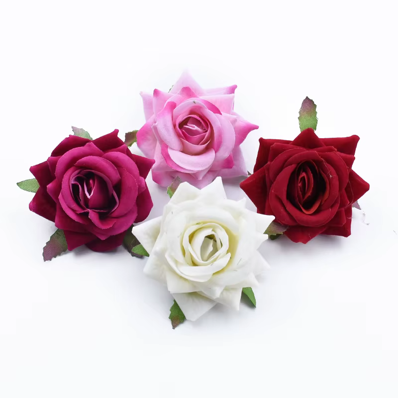 Fleurs artificielles en velours