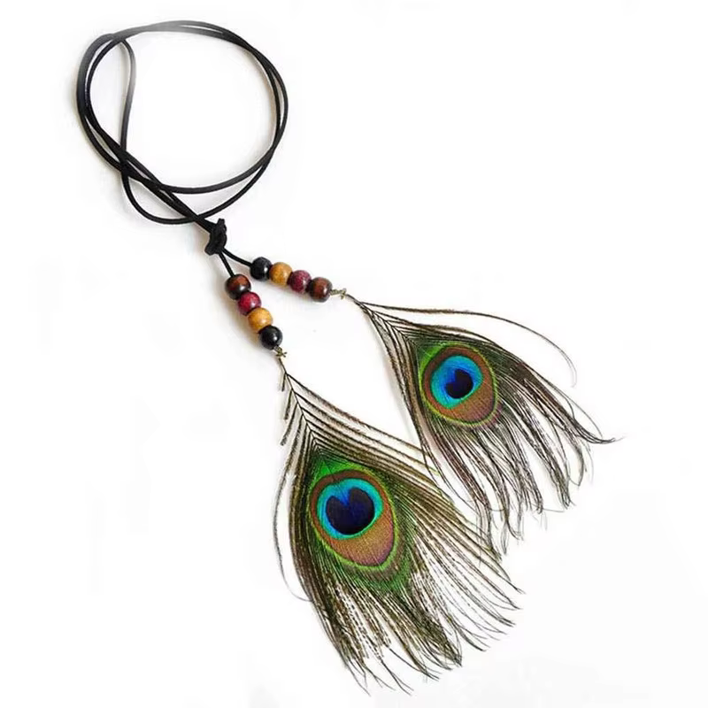 Plumes de paon naturelles