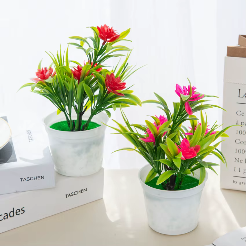 Bonsaï de Fleurs Artificielles pour Décoration de Maison