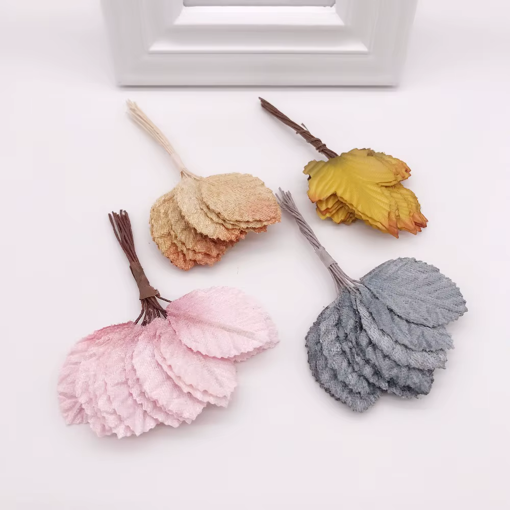 Fleurs artificielles en forme de feuille de soie