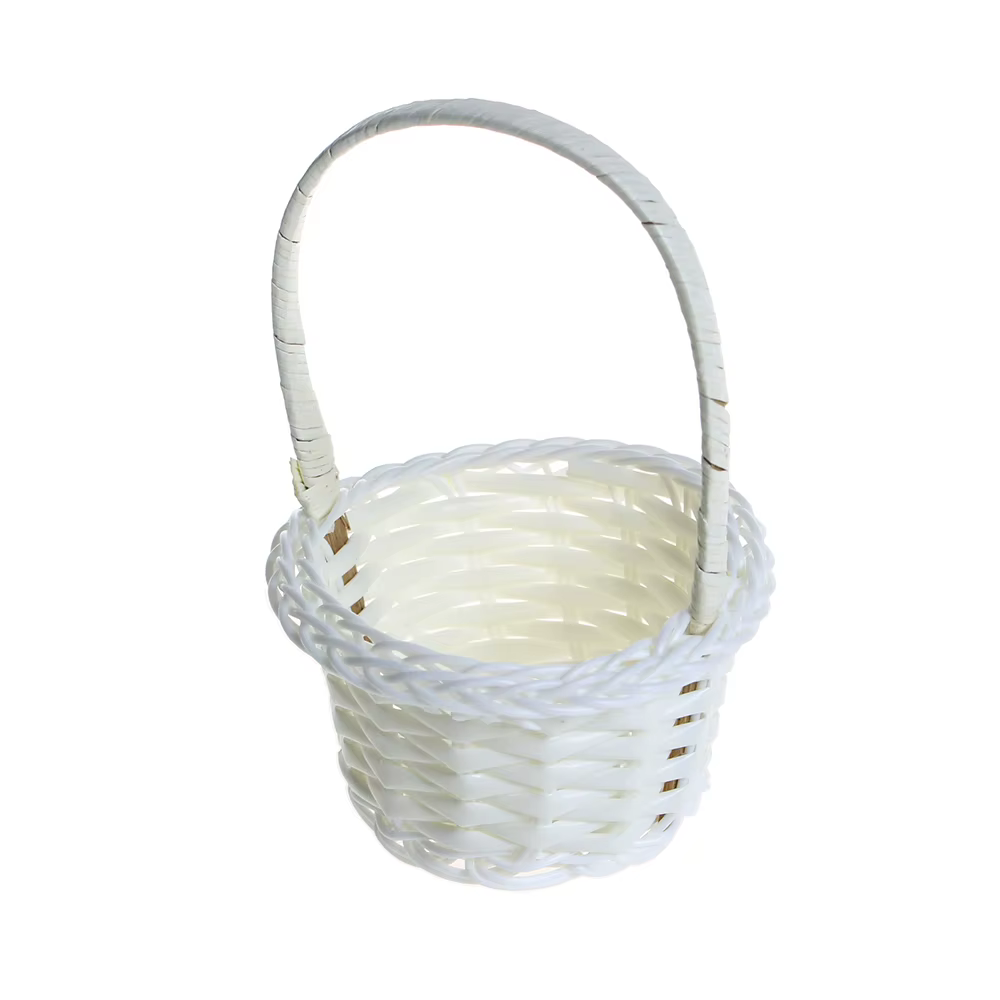 Mir de Rangement de Fleurs de Mariage Tissé à la Main avec Poignée