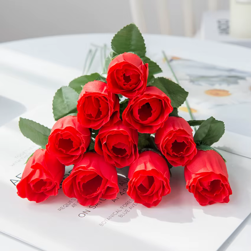 Vase Bouquet de Roses rouges