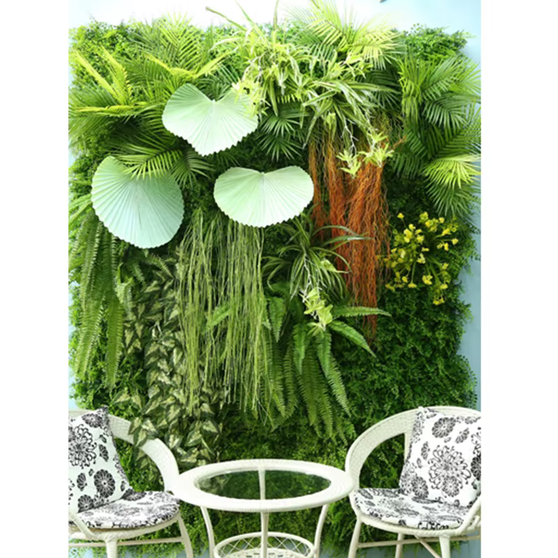 Mur de Plantes de Gazon Artificiel