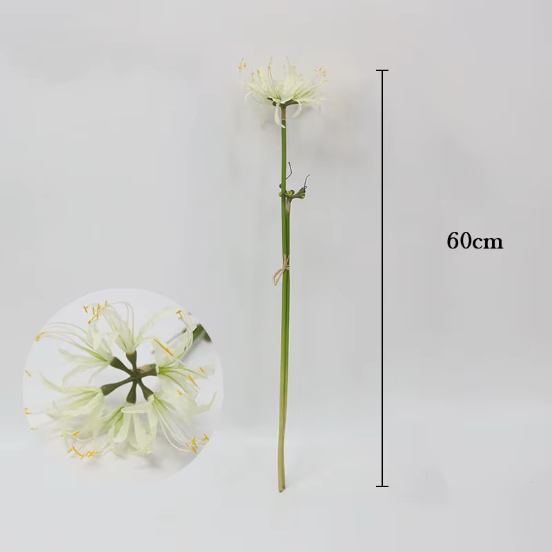 Fleur artificielle Lycoris radiata pour la décoration de table de salon