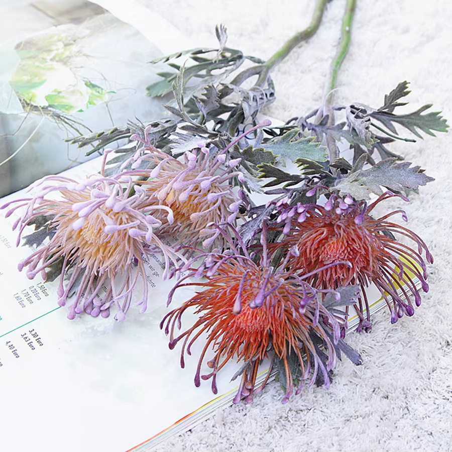 Fleurs artificielles, branche courte