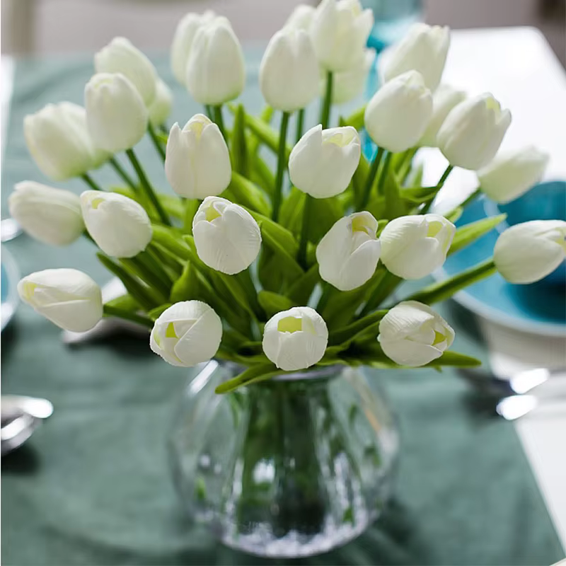 Fleur artificielle de tulipe en PU