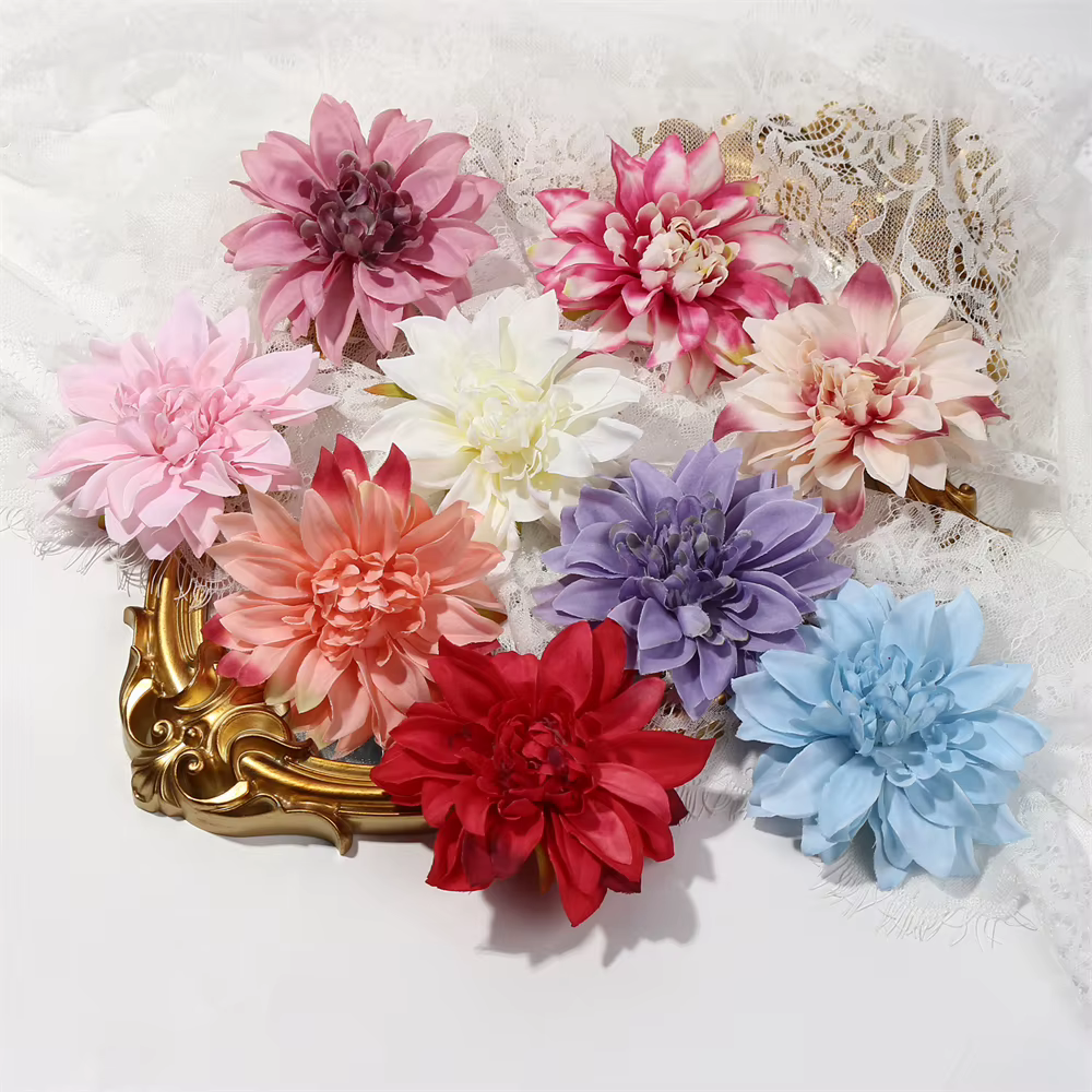 Grande fleur artificielle de Dahlia