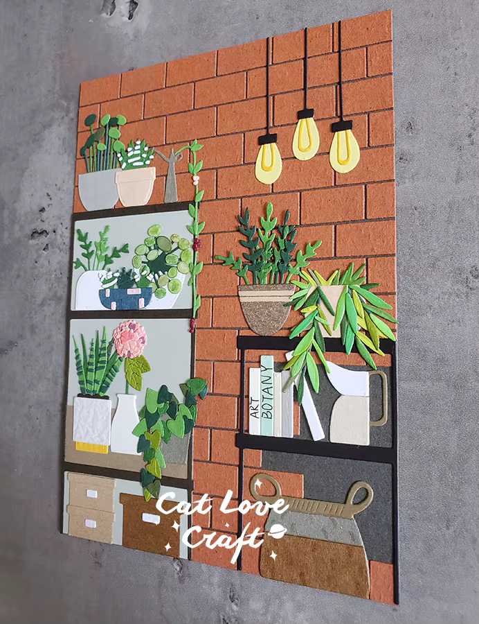 Affiche de plante Catlove-1 matrices de découpe en métal