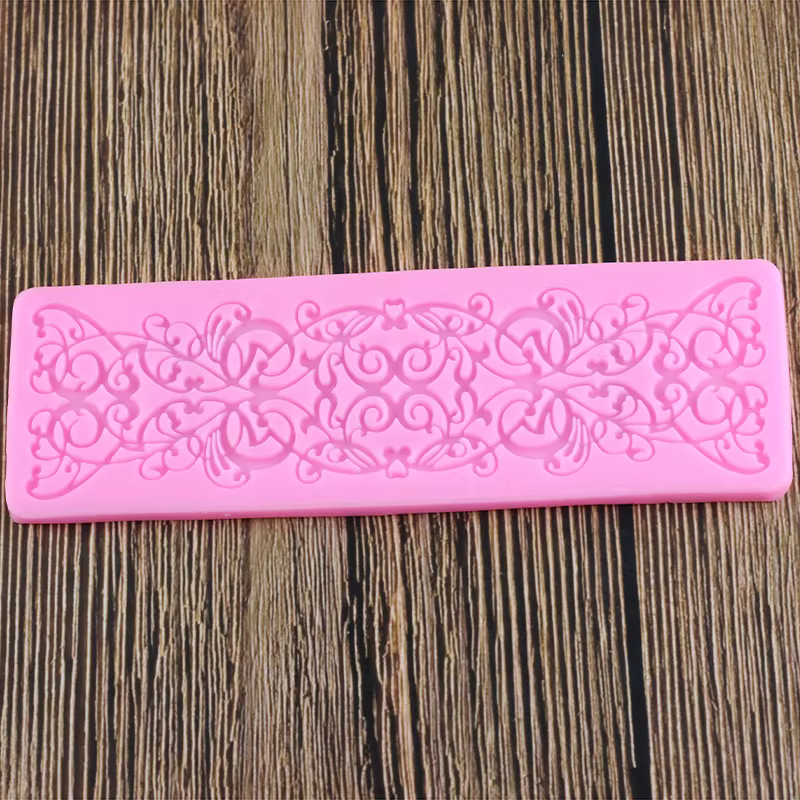 Moules en Silicone pour bordure de gâteau en dentelle de fleur, outils de décoration de gâteau Fondant à faire soi-même, moules à bonbons en argile polymère pour chocolat