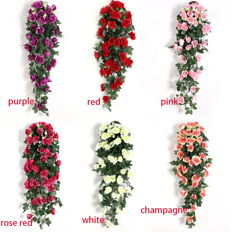 Fleur artificielle en rotin