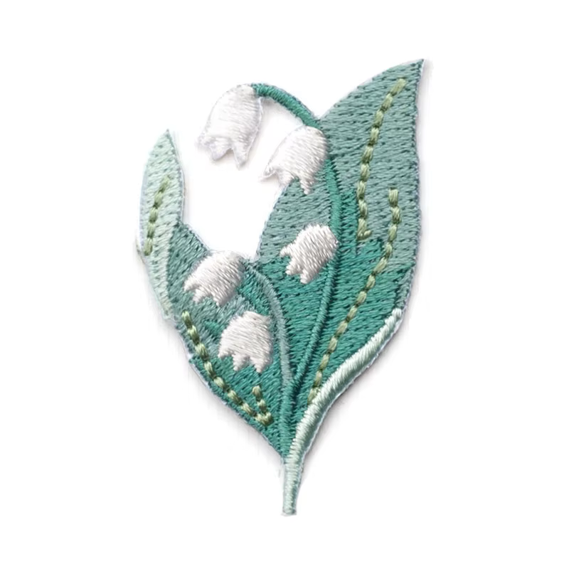 Autocollants brodés de fleurs, patchs à repasser, pour vêtements