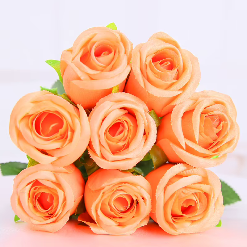 Fleurs artificielles en soie jaune Real Touch