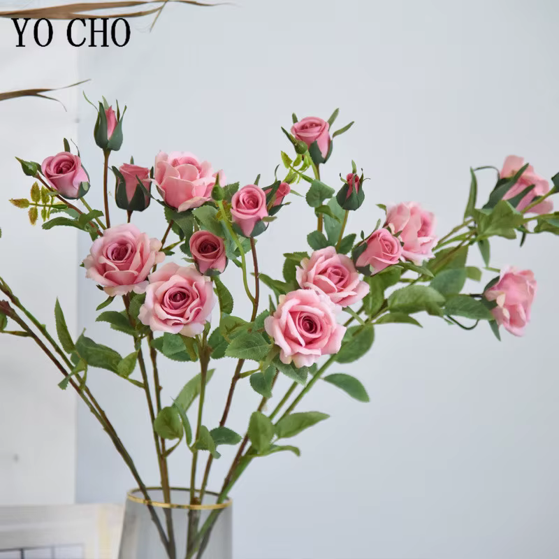 Fleurs artificielles en soie YO CHO