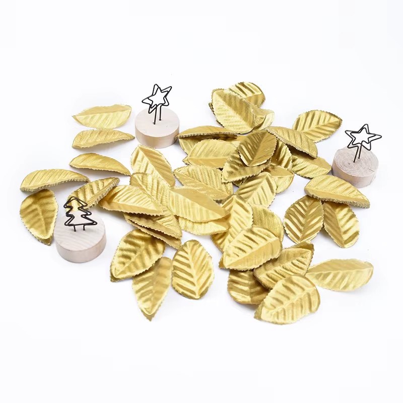 Injtrash-Plantes Artificielles en Feuilles d'Or
